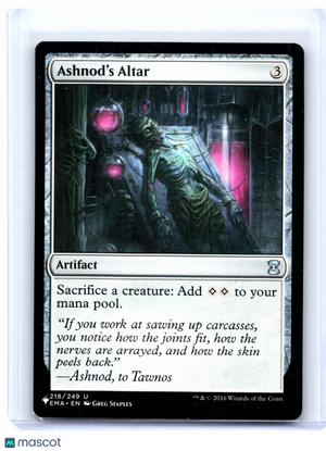 2016 Magic: The Gathering—Ashnod's Altar #218 Eternal Masters—Uncommon Nonfoil