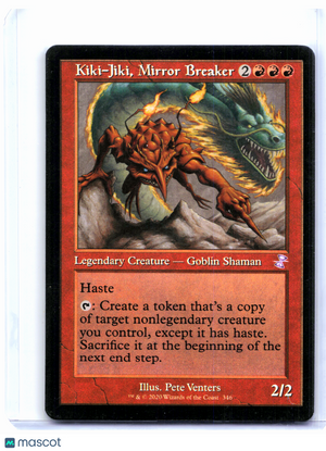 2020 MTG—Kiki-Jiki, Mirror Breaker #346 Time Spiral Remastered—Special Nonfoil