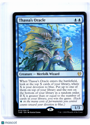 2020 Magic: The Gathering—Thassa's Oracle #073 Theros Beyond Death—Rare Nonfoil