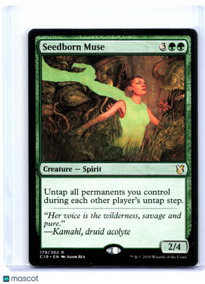 2019 Magic: The Gathering—Seedborn Muse #179 Commander 2019—Rare Nonfoil