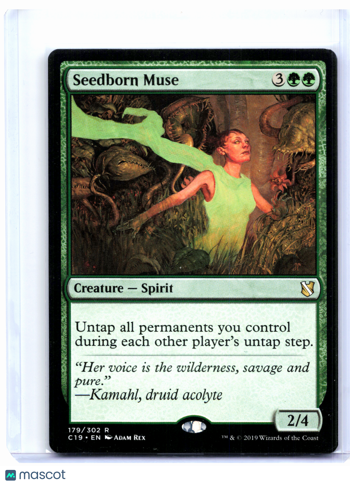 2019 Magic: The Gathering—Seedborn Muse #179 Commander 2019—Rare Nonfoil