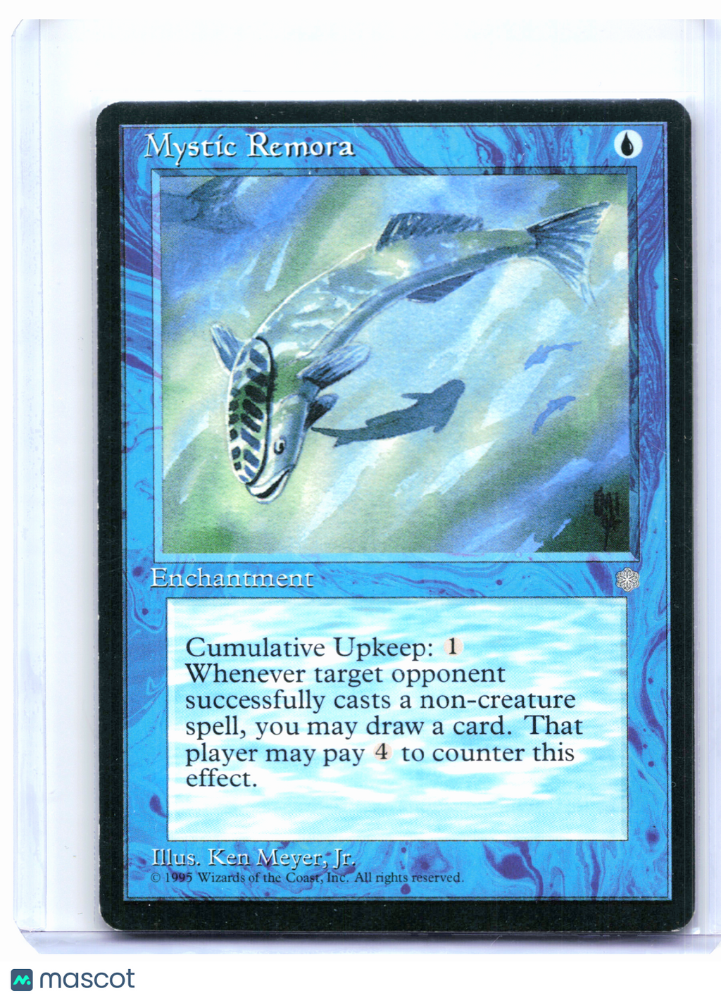1995 Magic: The Gathering—Mystic Remora #87 Ice Age—Common Nonfoil