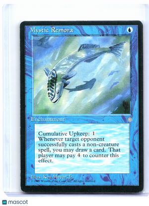 1995 Magic: The Gathering—Mystic Remora #87 Ice Age—Common Nonfoil