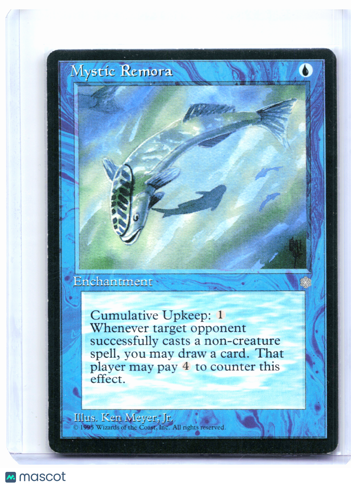 1995 Magic: The Gathering—Mystic Remora #87 Ice Age—Common Nonfoil