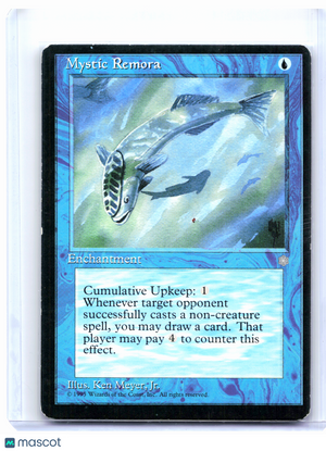 1995 Magic: The Gathering—Mystic Remora #87 Ice Age—Common Nonfoil [MP]