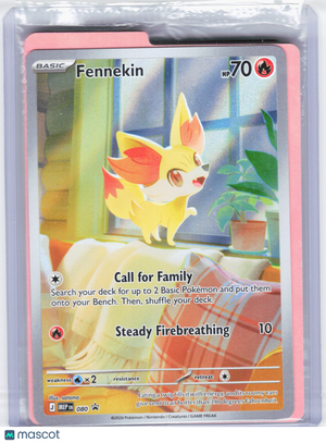 2026 Pokemon—Fennekin #080 Mega Evolution Promo—Black Star Promo Holo [Sealed]
