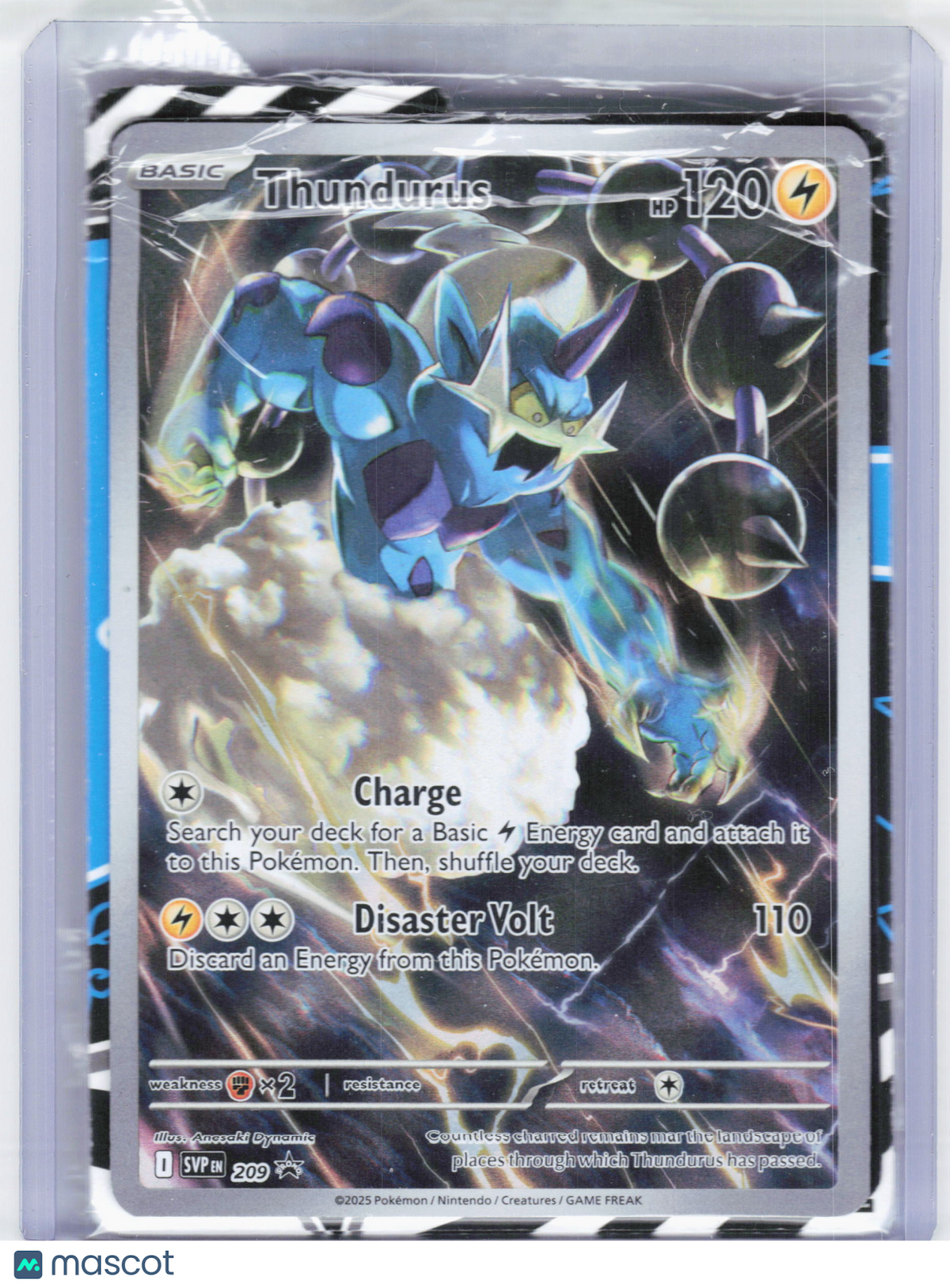 2025 Pokemon—Thundurus #209 Scarlet & Violet Promo—Black Star Promo [Sealed]