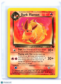 2000 Pokemon—Dark Flareon #35/82 Team Rocket—Uncommon Nonholo [MP]