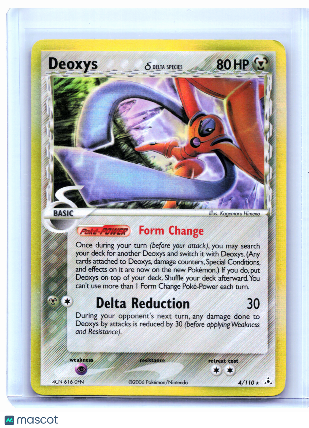 2006 Pokemon—Deoxys (Delta Species) (Defense Forme) #4/110 HP—Holo Rare [HP]