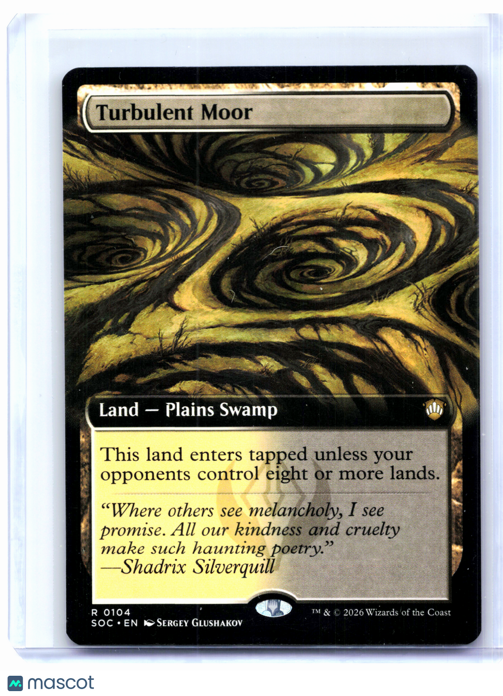 2026 Magic: TG—Turbulent Moor (Extended Art) #0104 SOC—Rare Nonfoil