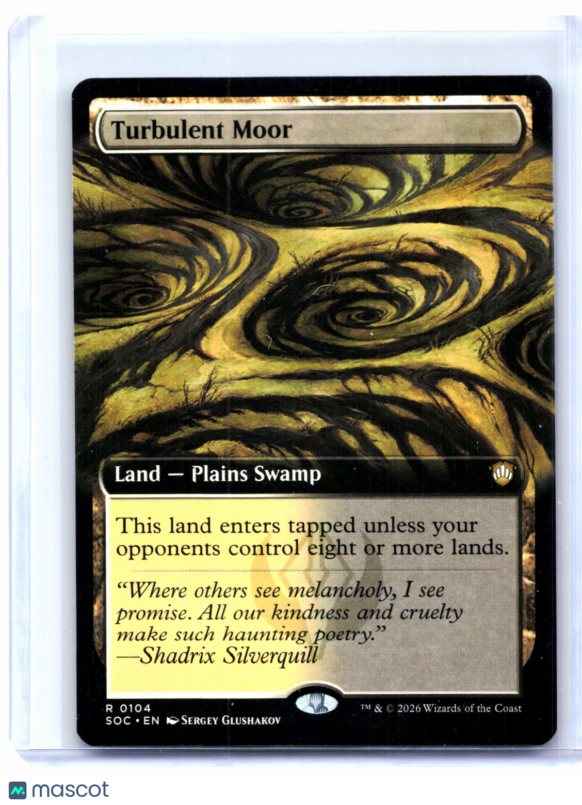 2026 Magic: TG—Turbulent Moor (Extended Art) #0104 SOC—Rare Nonfoil
