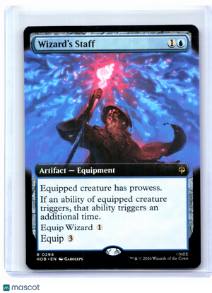 2026 Magic: TG—Wizard's Staff (Extended Art) #0294 The Hobbit—Rare Nonfoil