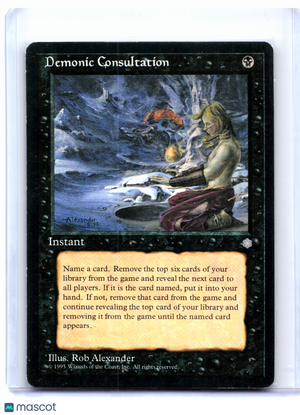 1995 Magic: The Gathering—Demonic Consultation #9 Ice Age—Uncommon Nonfoil