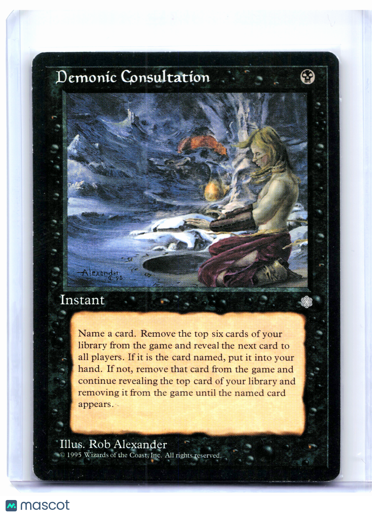 1995 Magic: The Gathering—Demonic Consultation #9 Ice Age—Uncommon Nonfoil