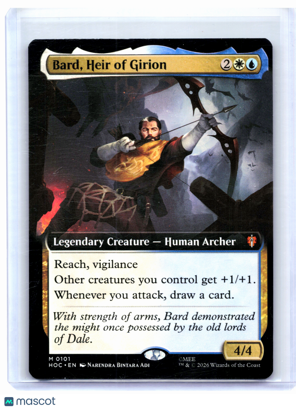 2026 Magic: TG—Bard, Heir of Girion (Extended Art) #0101 HOC—Mythic Nonfoil