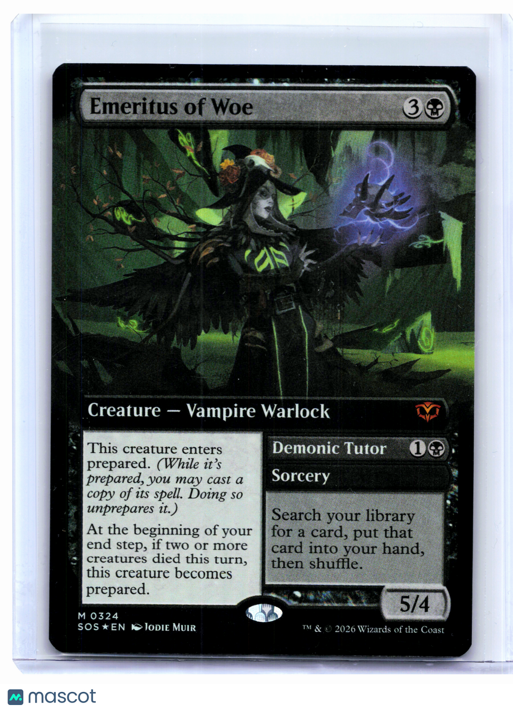 2026 Magic: TG—Emeritus of Woe (Extended Art) #0234 SOS—Mythic Foil