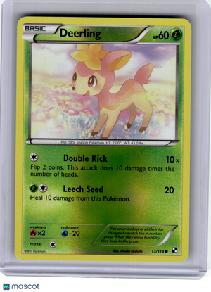 2011 Pokemon—Deerling #13 Black & White—Common Reverse Holo [Lightly Played]