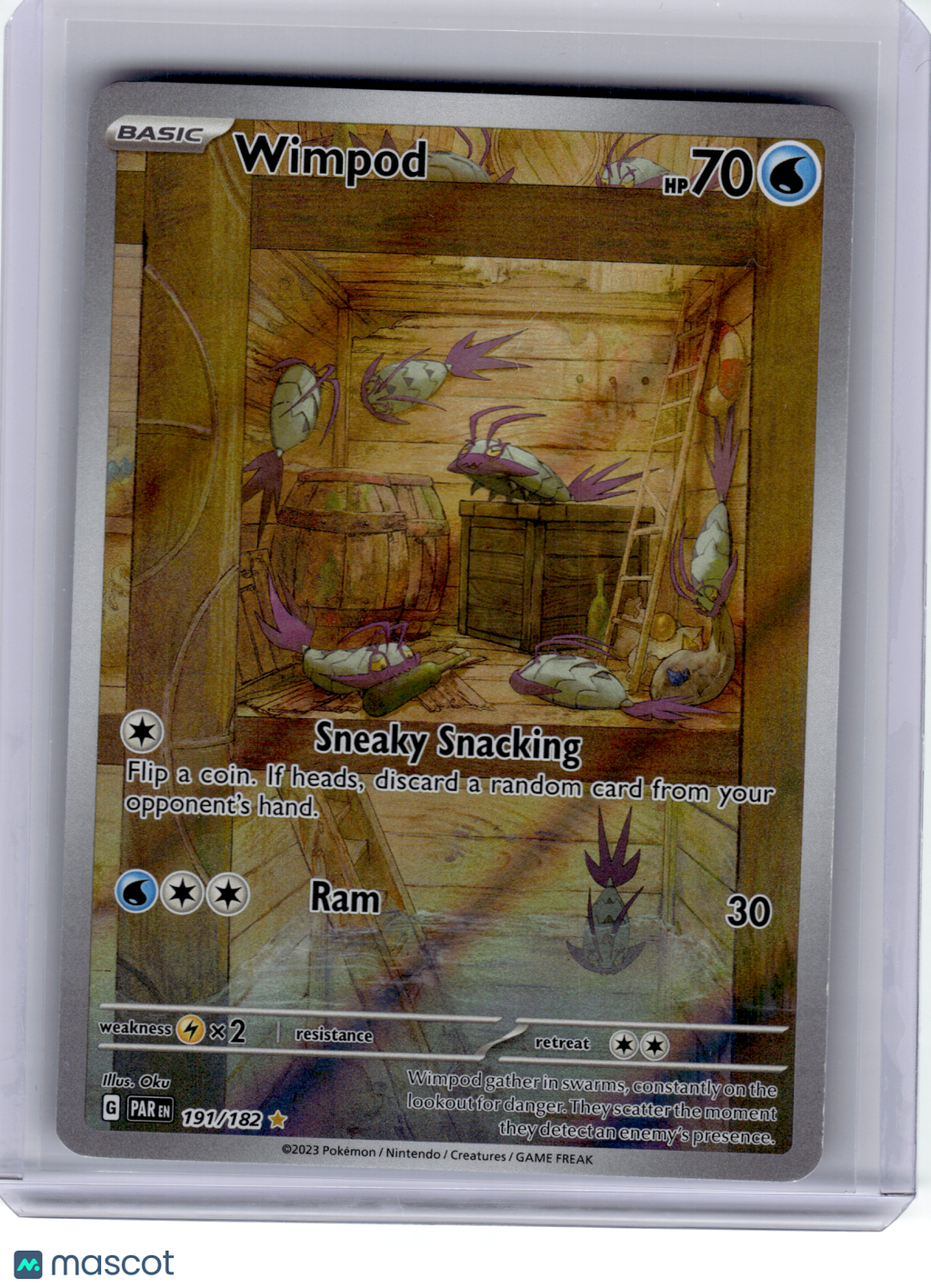 2023 Pokemon—Wimpod #191 Paradox Rift—Illustration Rare Holo [Lightly Played]