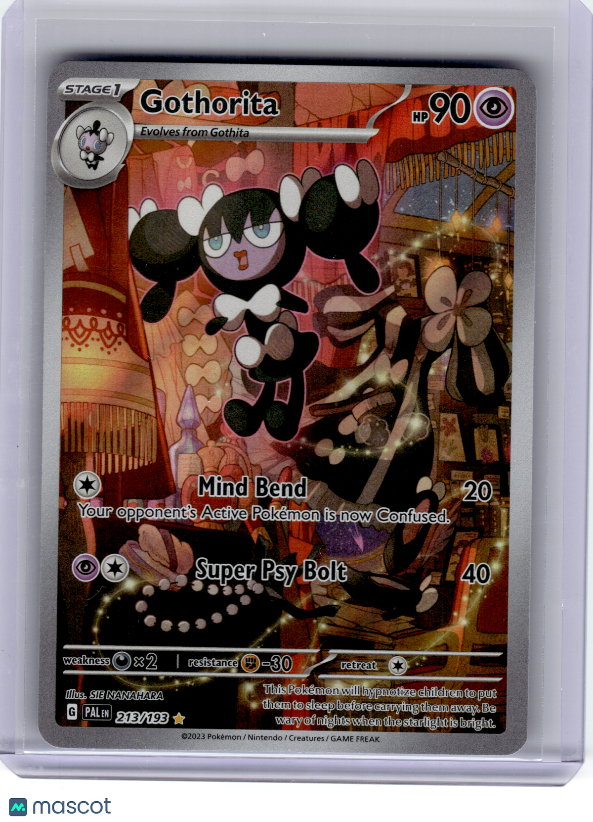 2023 Pokemon—Gothorita #213 Paldea Evolved—Illustration Rare [Lightly Played]