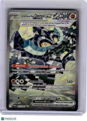 2024 Pokemon—Cornerstone Mask Ogerpon EX #215 Twilight Masquerade—SIR [LP]