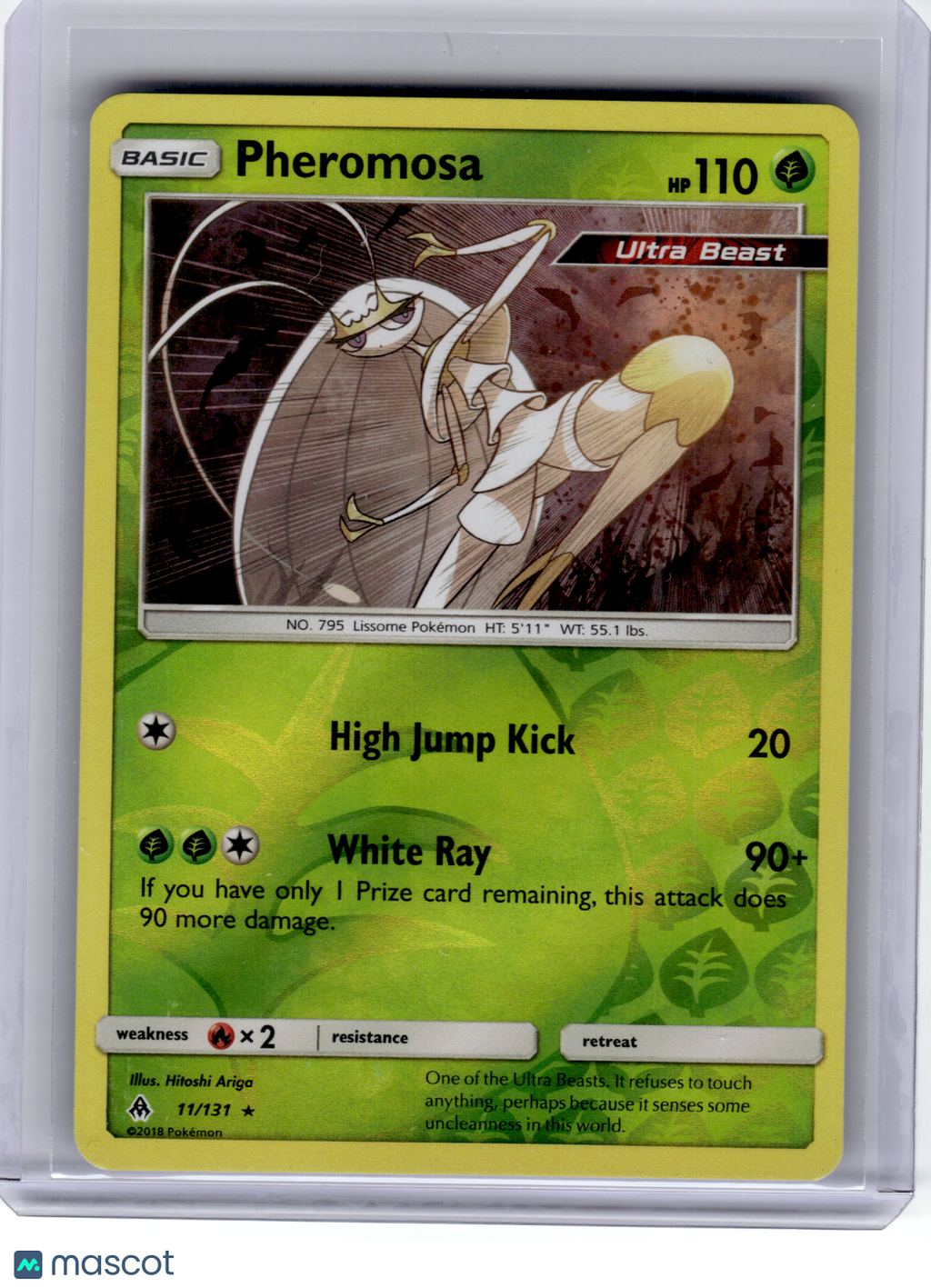 2018 Pokemon—Pheromosa #11 Forbidden Light—Rare Reverse Holo [Lightly Played]