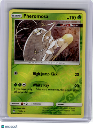 2018 Pokemon—Pheromosa #11 Forbidden Light—Rare Reverse Holo [Lightly Played]