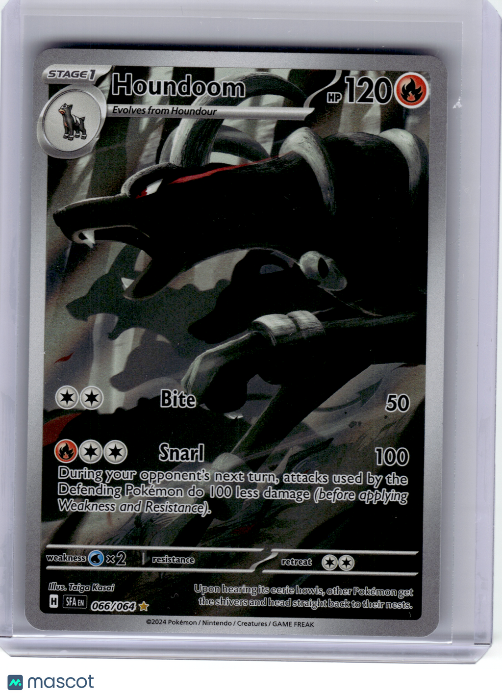 2024 Pokemon—Houndoom #66 Shrouded Fable—Illustration Rare Holo [Lightly Played]