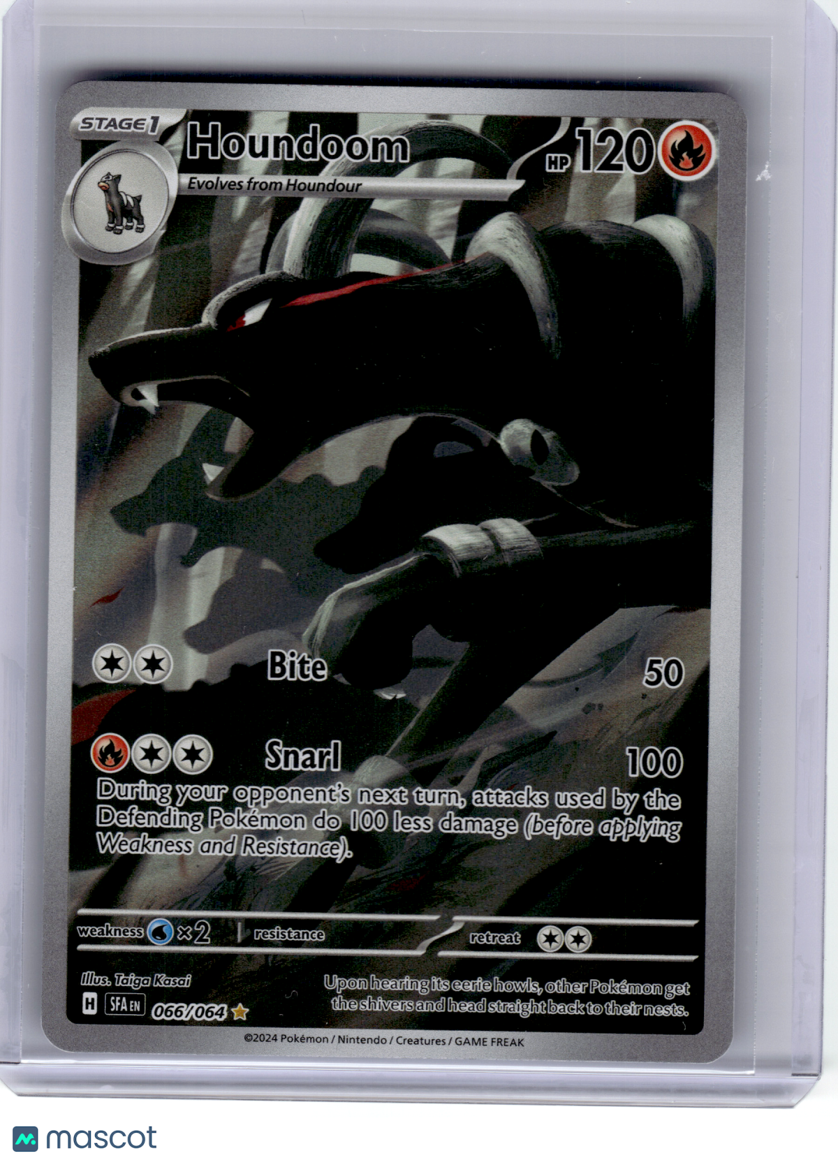 2024 Pokemon—Houndoom #66 Shrouded Fable—Illustration Rare Holo [Lightly Played]