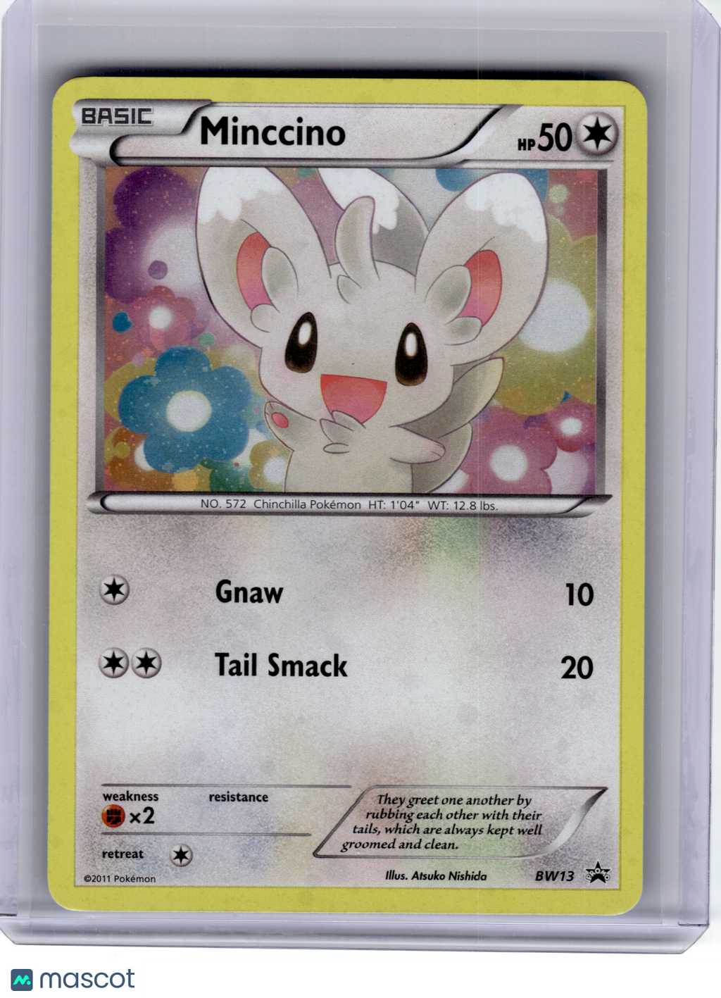 2011 Pokemon—Minccino #BW13 Black & White—Black Star Promo Holo [Lightly Played]