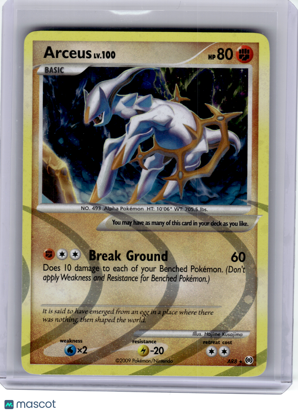 2009 Pokemon—Arceus #AR8 Arceus—Rare Holo [Lightly Played]