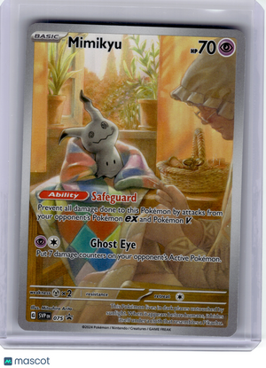 2024 Pokemon—Mimikyu #075 Scarlet & Violet—Black Star Promo Holo
