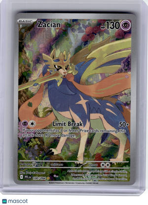 2025 Pokemon—Zacian #100 Phantasmal Flames—Illustration Rare Holo