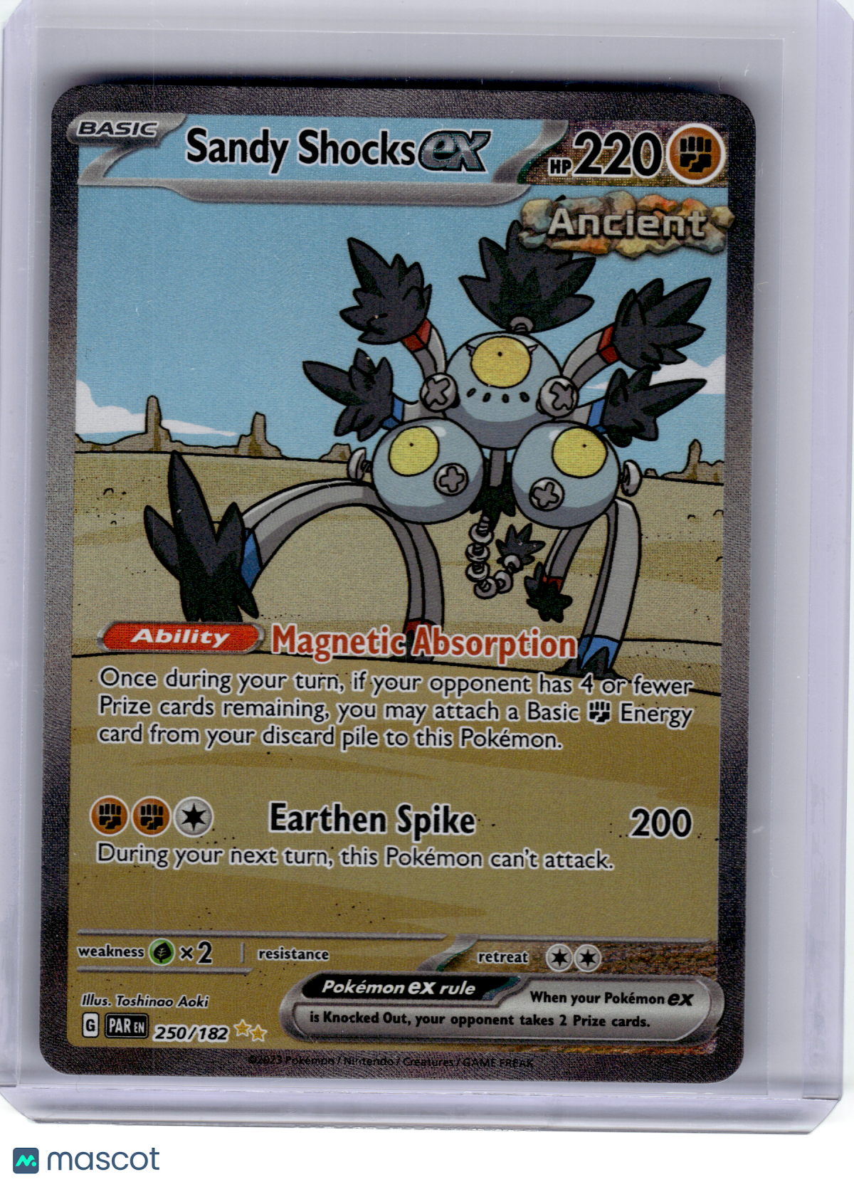 2023 Pokemon—Sandy Shocks EX #250 Paradox Rift—Special Illustration Rare Holo
