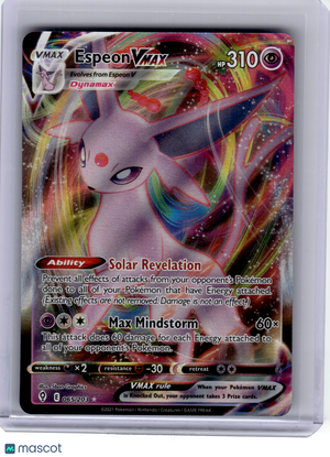 2021 Pokemon—Espeon VMAX #65 Evolving Skies—Rare Holo