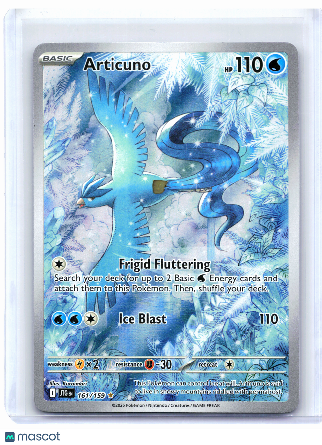 2025 Pokemon—Articuno #161/159 Journey Together—Illustration Rare Holo