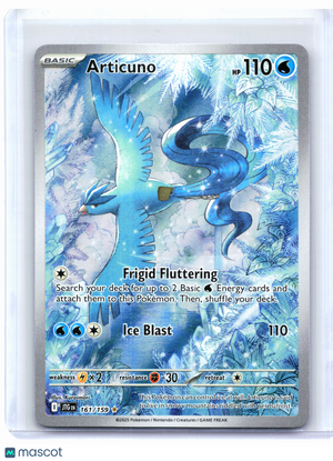 2025 Pokemon—Articuno #161/159 Journey Together—Illustration Rare Holo