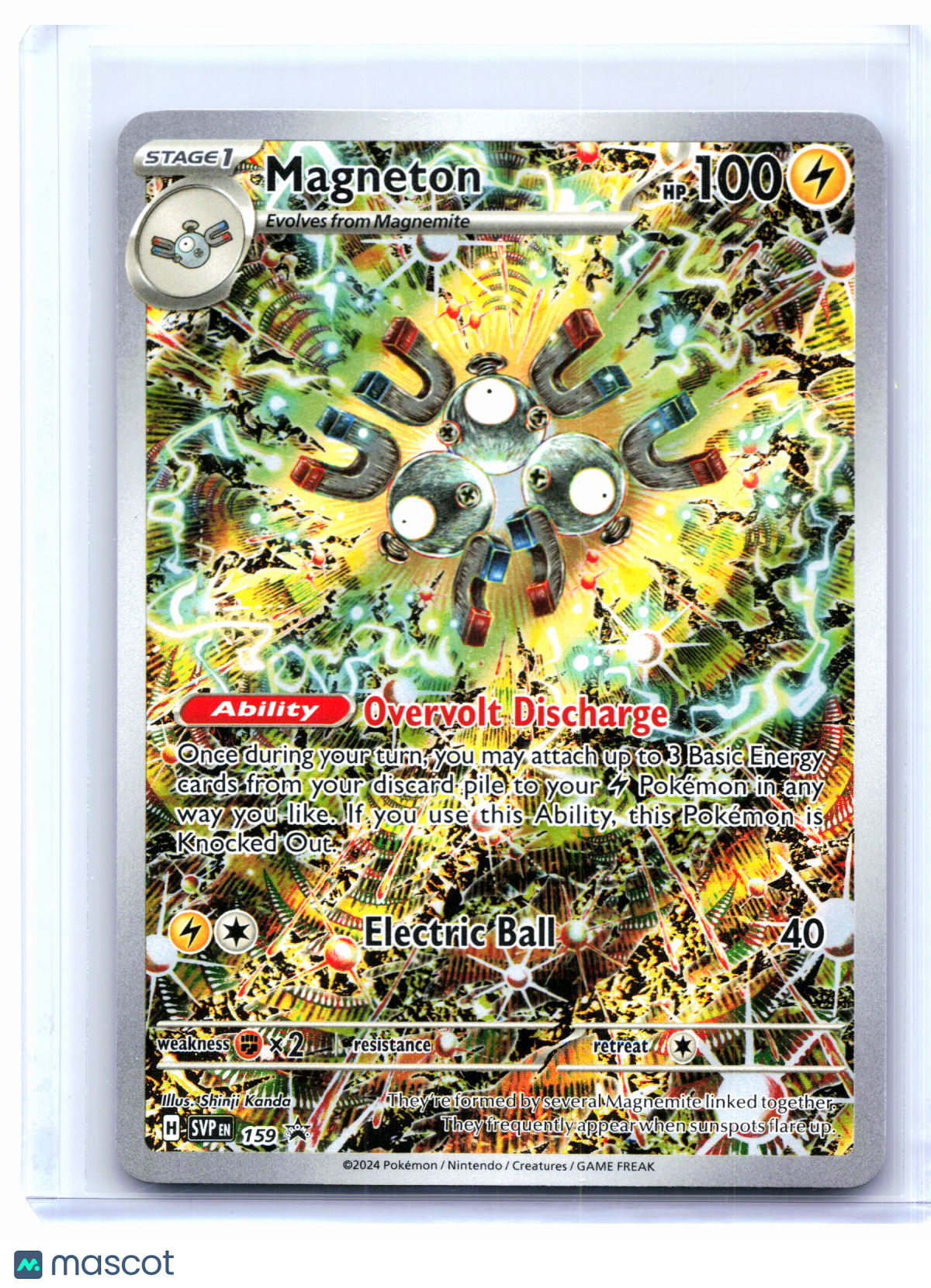 2024 Pokemon—Magneton #159 Scarlet & Violet Promo—Black Star Promo Holo