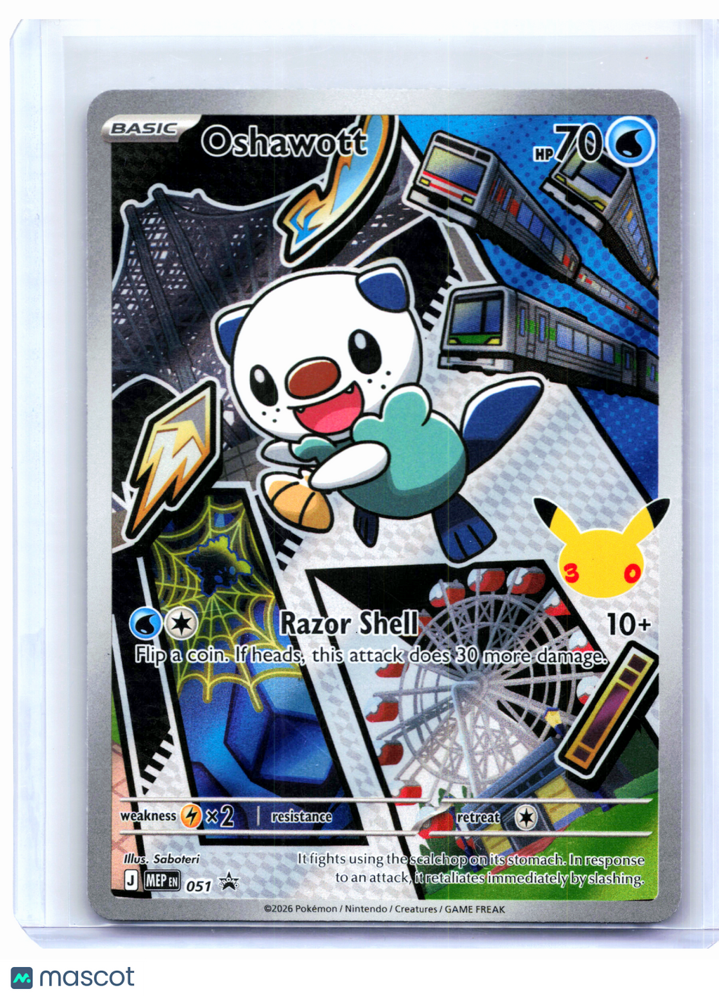 2026 Pokemon—Oshawott #051 Mega Evolution Promo—Black Star Promo Holo