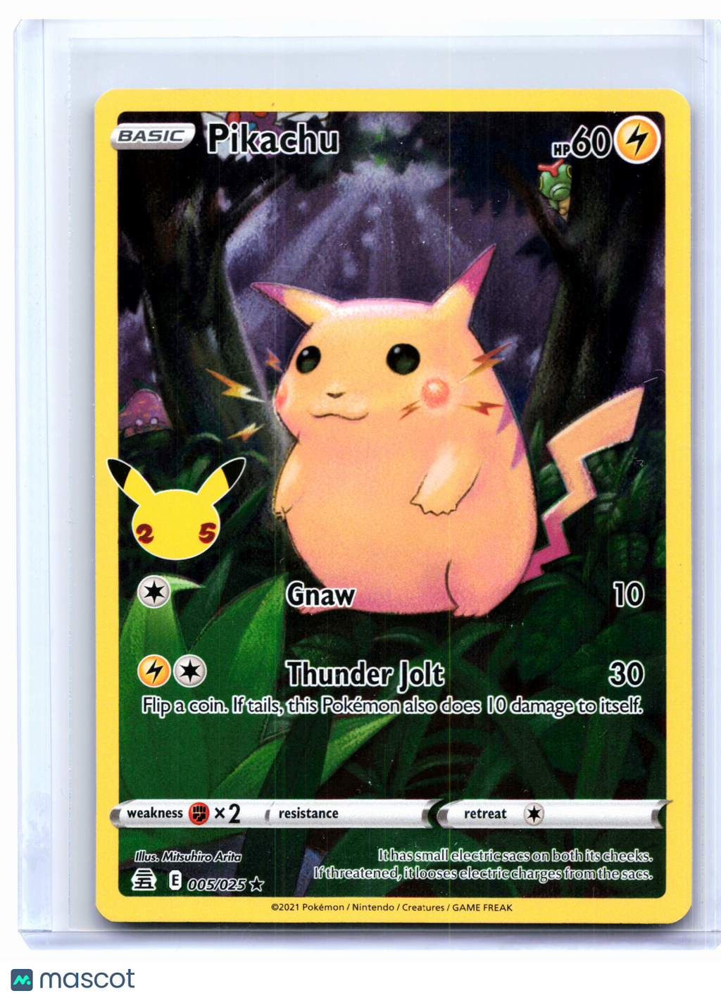2021 Pokemon—Pikachu #005/025 Celebrations—Holo Rare [Lightly Played]
