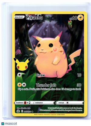 2021 Pokemon—Pikachu #005/025 Celebrations—Holo Rare [Lightly Played]