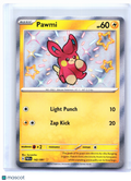 2024 Pokemon—Pawmi #142/091 Paldean Fates—Shiny Rare Holo