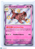 2024 Pokemon—Dachsbun #161/091 Paldean Fates—Shiny Rare Holo [Lightly Played]