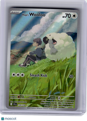 2025 Pokemon—Hop's Wooloo #170 Journey Together—Illustration Rare Holo