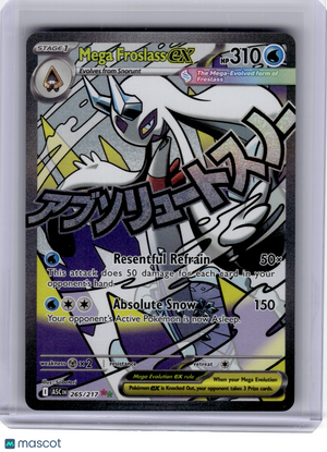 2026 Pokemon—Mega Froslass EX #265 Ascended Heroes—Mega Attack Rare Holo
