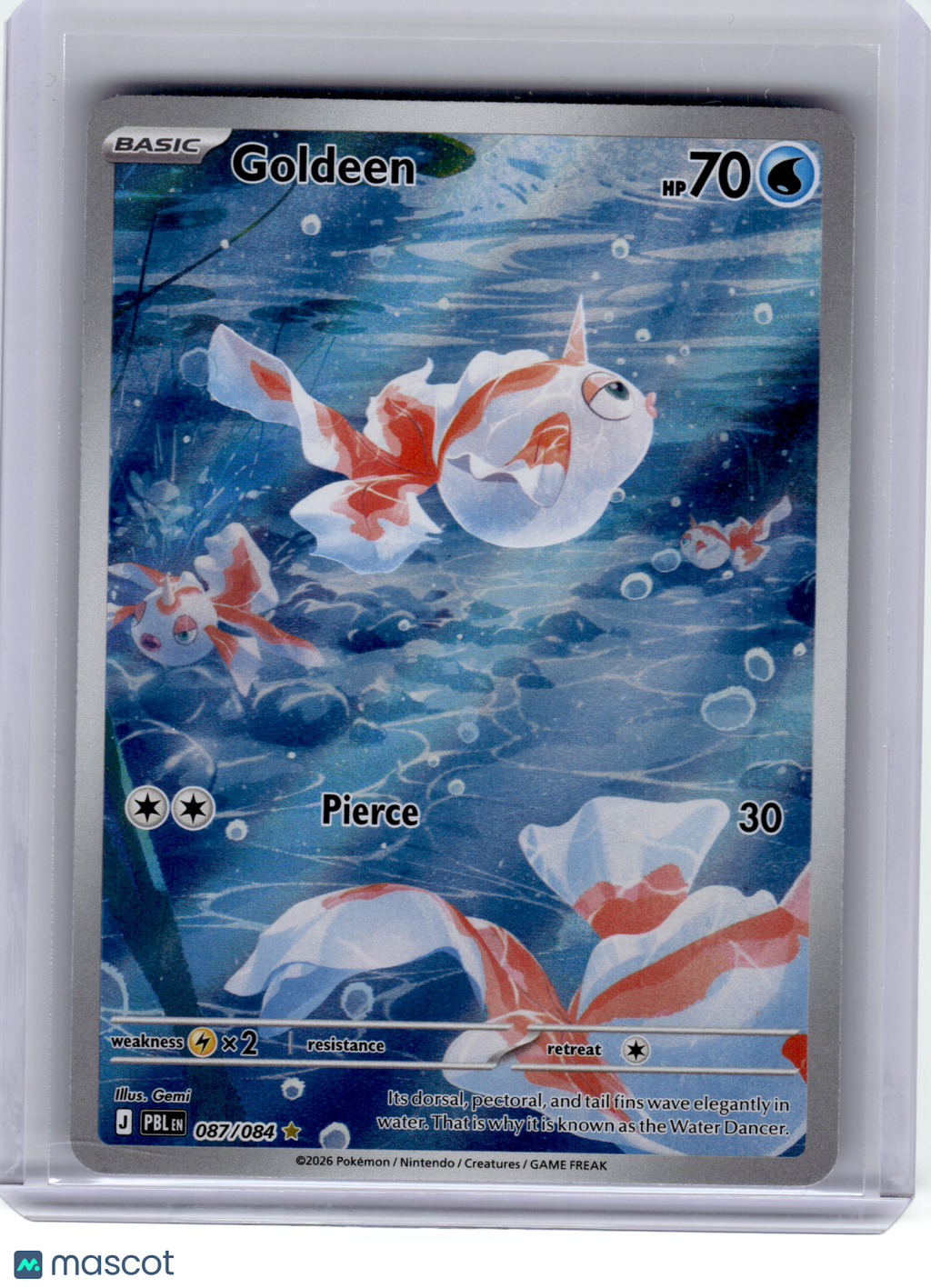 2026 Pokemon—Goldeen #87 Pitch Black—Illustration Rare Holo