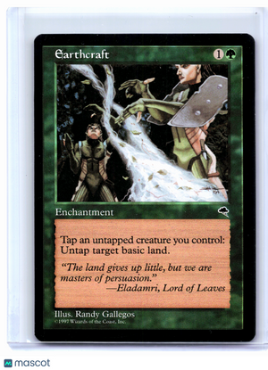 1997 Magic: The Gathering—Earthcraft #222 Tempest—Rare Nonfoil