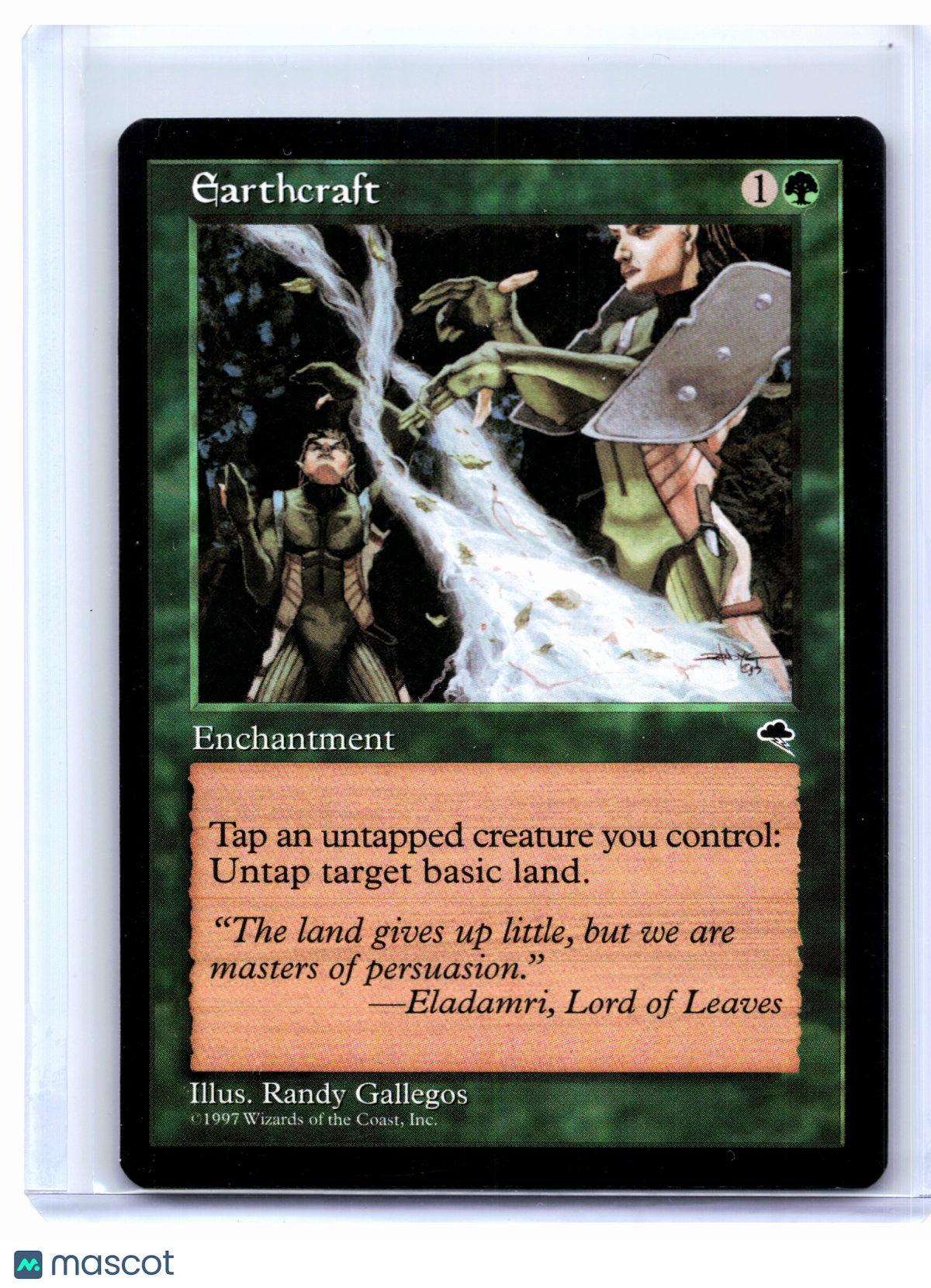 1997 Magic: The Gathering—Earthcraft #222 Tempest—Rare Nonfoil