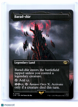 2023 Magic: The Gathering—Barad-dûr #0340 LTR—Rare Nonfoil
