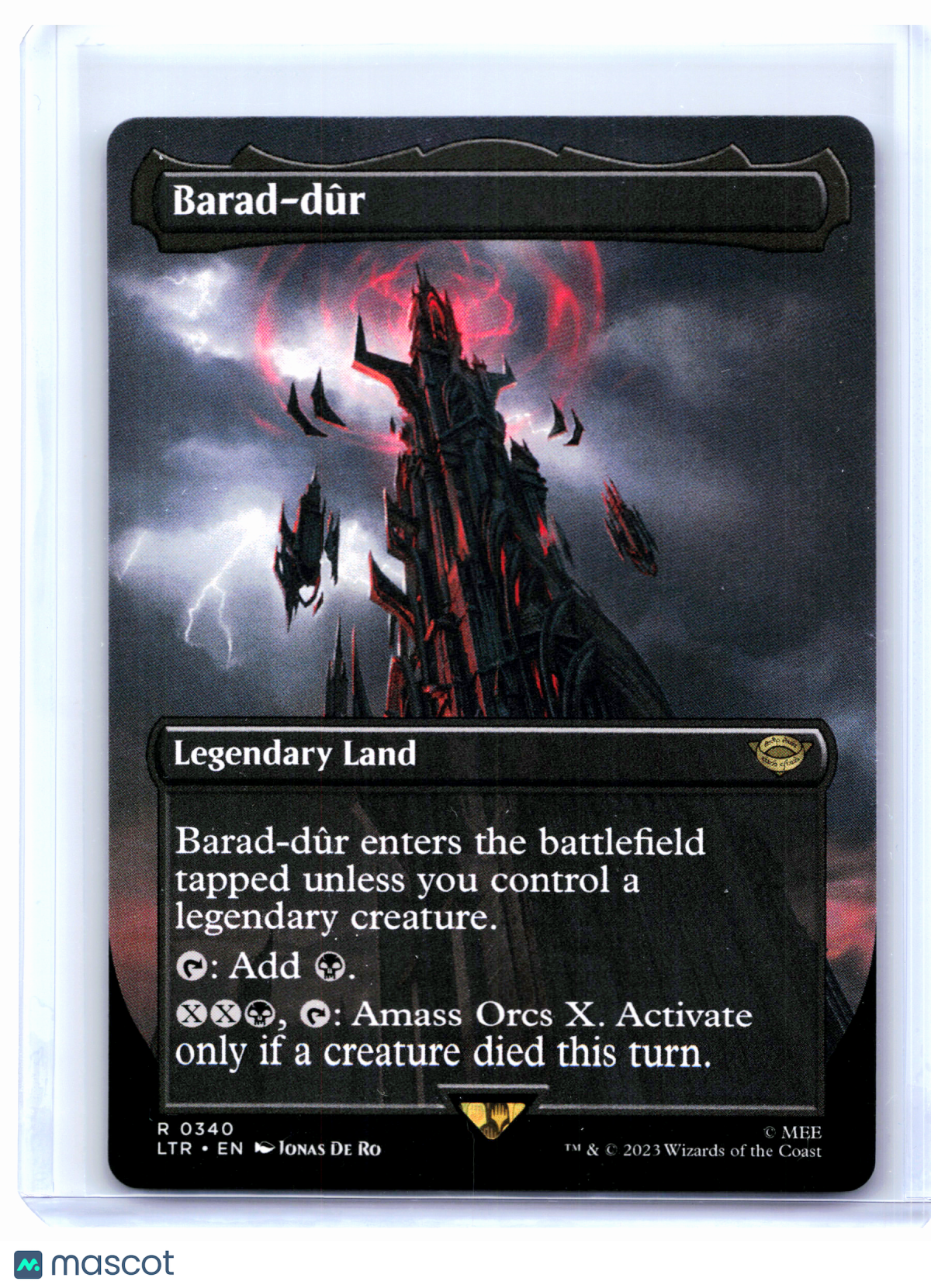 2023 Magic: The Gathering—Barad-dûr #0340 LTR—Rare Nonfoil