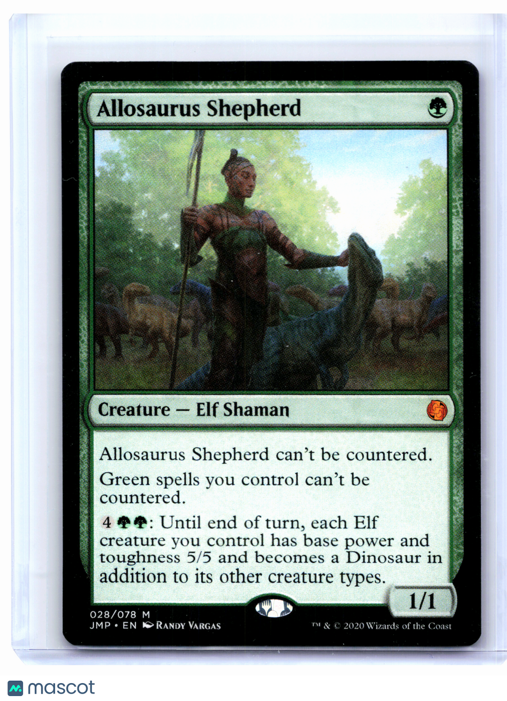 2020 Magic: The Gathering—Allosaurus Shepherd #028 Jumpstart—Mythic Nonfoil